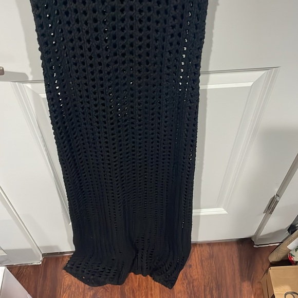 NWT DISSH HUNTER BLACK CROCHET MAXI DRESS sz M - Picture 6 of 7